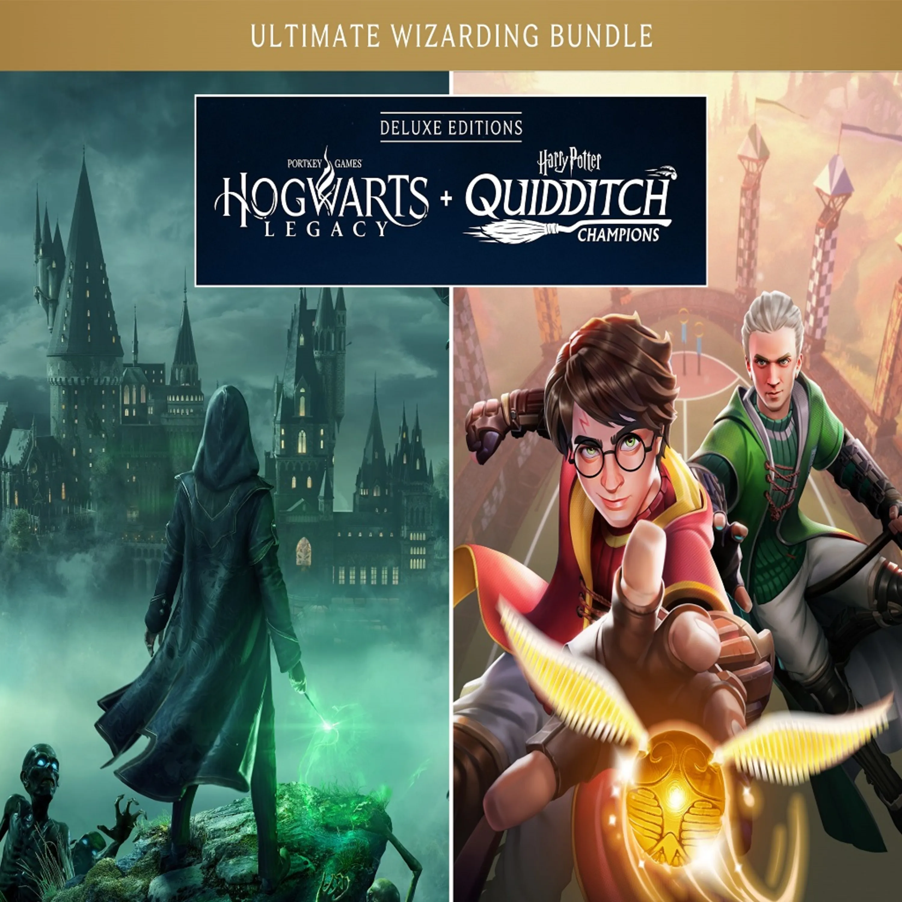اکانت قانونی Hogwarts Legacy + Harry Potter: Quidditch Champions Deluxe Editions Bundle برای PS5 & PS4